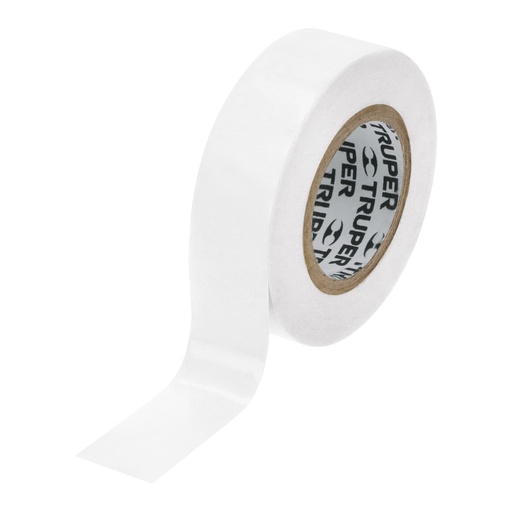 [13515] Cinta de aislar de 9 m x 19 mm, blanca, Truper M-22B