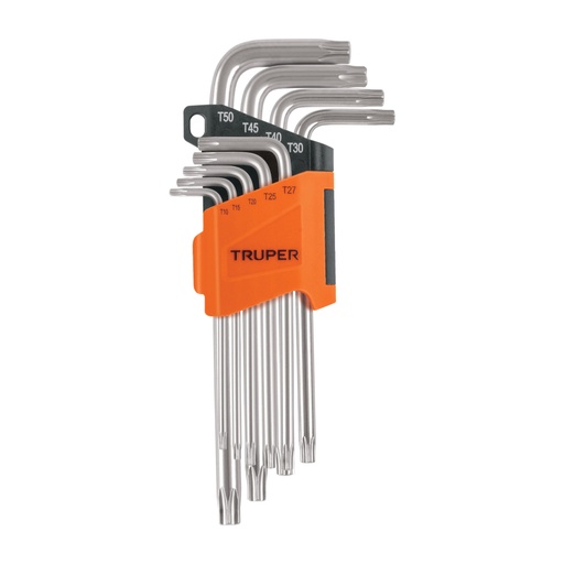[13647] Juego de 9 llaves torx largas con organizador abatible TORX-9L