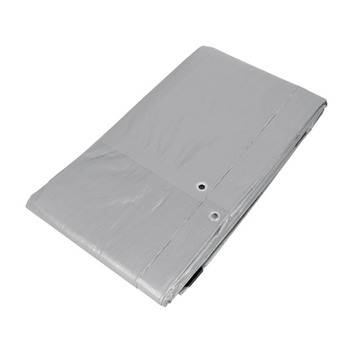 [10772] Lona de polietileno reforzada 3 x 6 m, gris, 180g/m2, TRUPER LT-36