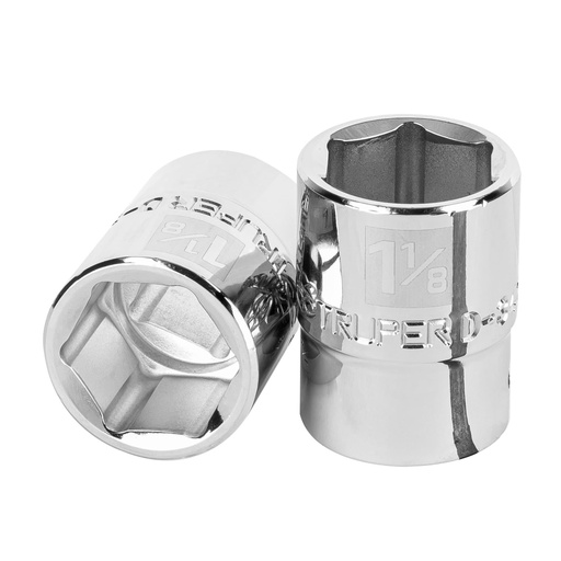 [13826] Dado de 1-1/8', 6 puntas, cuadro 3/4', Truper D-3436-H