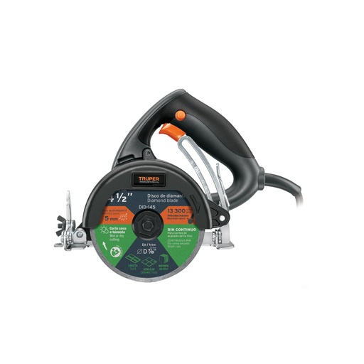 [13978] Cortador de azulejos 4-1/2', 1320W, TRUPER INDUSTRIAL CAZ-EL-4-1/2N2