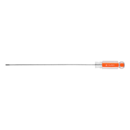 [14059] Desarmador de cruz 1/8' x 8' mango de acetato, Truper DP-1/8X8