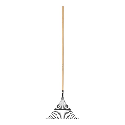 [14326] Escoba metálica para jardín, recta, 18 dientes, mango 48' EMX-18