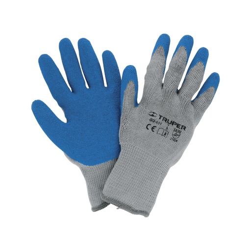 [15265] Guantes de poliéster recubiertos de latex, CH, TRUPER GU-411