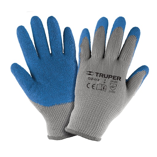 [15266] Guantes de poliéster recubiertos de latex, M, TRUPER GU-412
