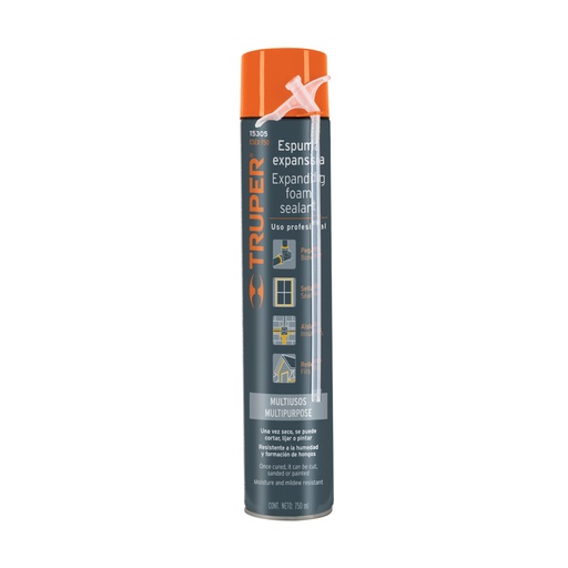 [15305] Espuma expansiva de 750 ml, Truper ESEX-750