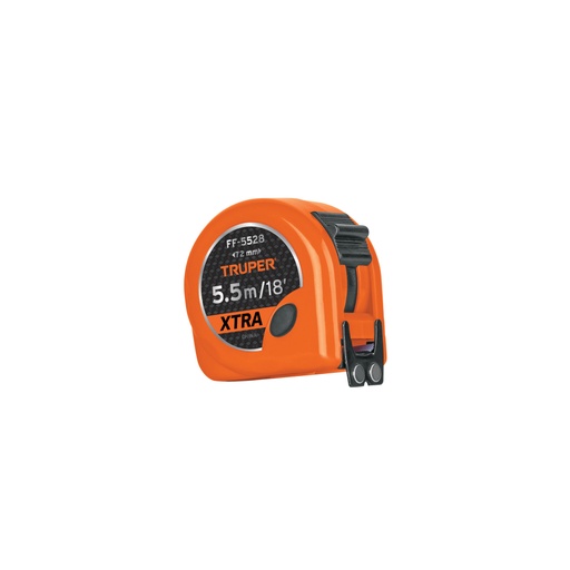 [15385] Flexómetro XTRA 5.5 m cinta extra ancha 28 mm, Truper FF-5528