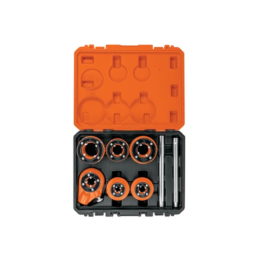 [15721] Juego de 7 tarrajas para tubo de 1/2' a 2', Truper Expert T-852X