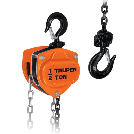 [16823] Polipasto de cadena de 1/2 ton, Truper POL-1/2