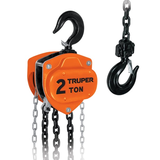 [16826] Polipasto de cadena de 2 ton, Truper POL-2